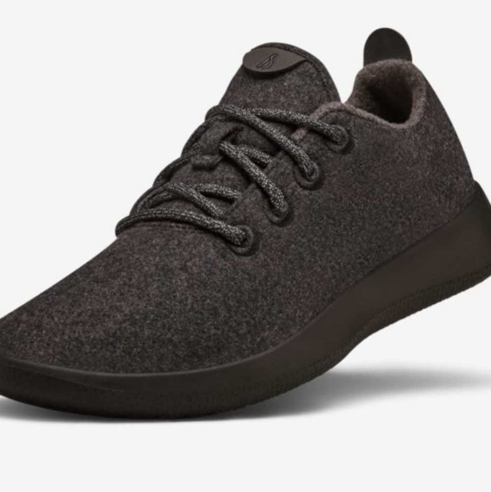 Allbirds Womens Dark Gray Wool Runner Comfy Sustainable Sneaker Shoes 8